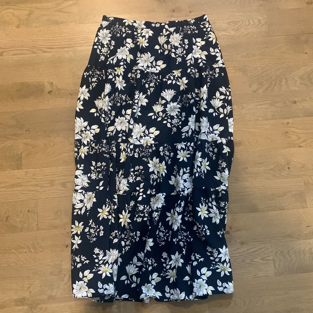 Floral maxi skirt